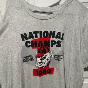 Georgia Bulldogs 1980 National Champs T-Shirt